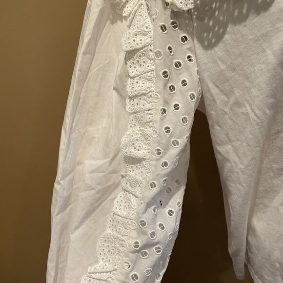 NWT Anthropologie Caty Ruffled Eyelet Blouse XL B-1149 - Picture 9 of 9